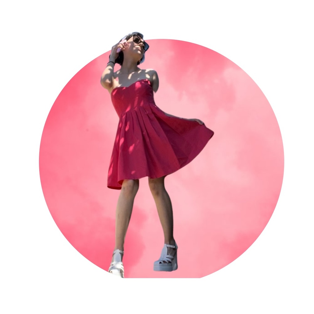 J. CREW Barbiecore 💖Petite PINK Cocktail Party Dress 🌸 Size: 4